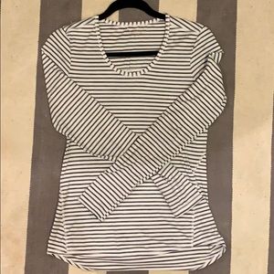 Athleta size small striped chi top